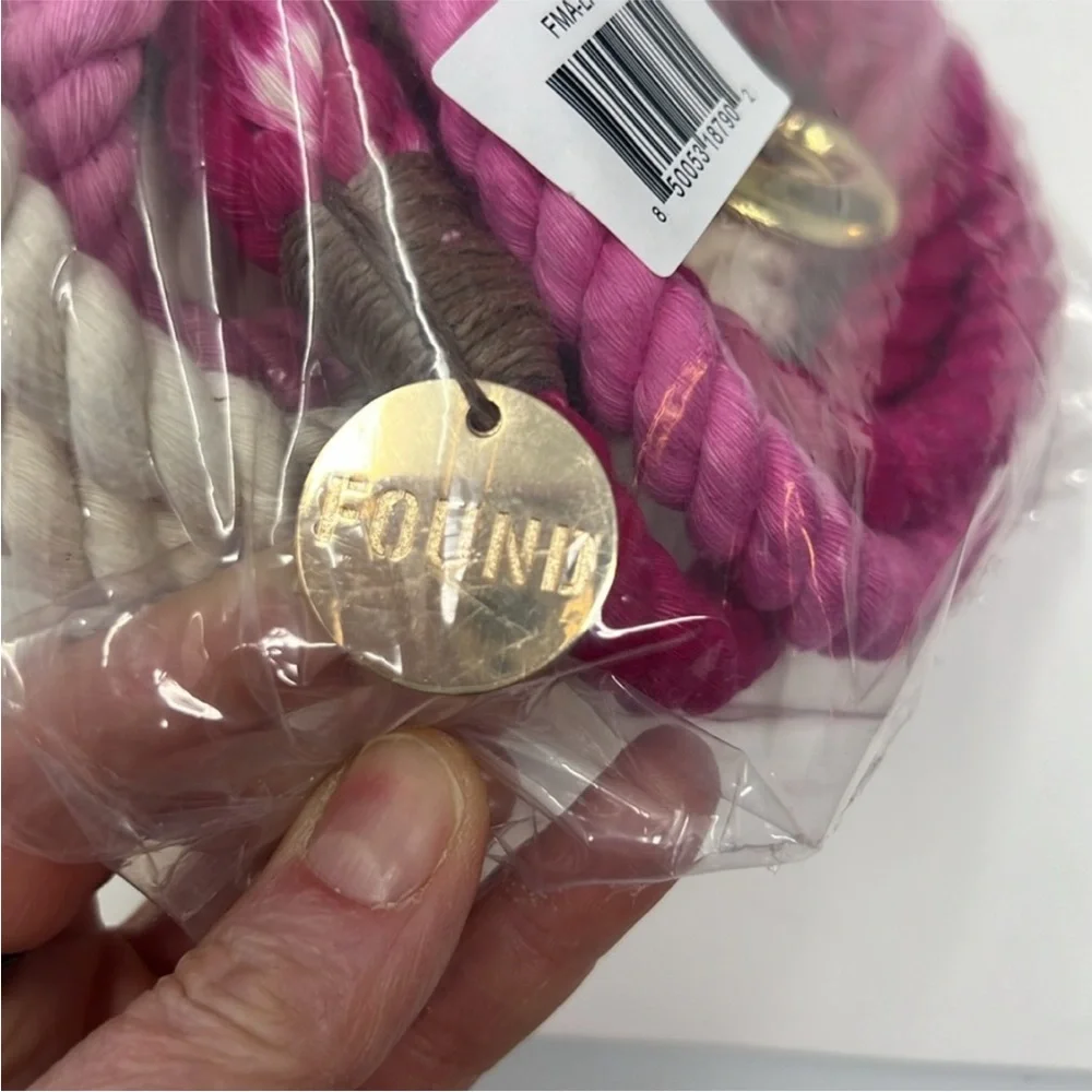 NWT Found My Animal Adjustable Ombre Rope Dog Leash in Magenta Size Medium